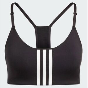Adidas Women's Aeroimpact Training Sports Bra Light-Support Bra 2XL Black White